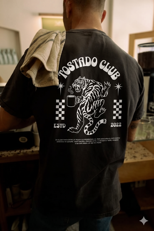 Polera Manga Corta - Tigre Cafetero